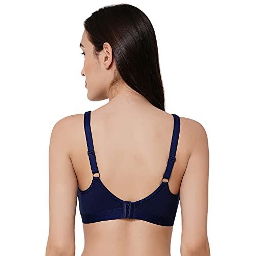Image of SOIE Women Non Padded Non-Wired Full Coverage Stretch Cotton T-Shirt Bra
