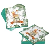 Heboland 2 Pezzi Tovaglia Compleanno Safari, Tovaglie per Feste Animali Giungla 274 x 137cm Tovaglia Compleanno Bambino Usa e Getta per Decorazione Bambini Ragazzi Ragazze per Feste