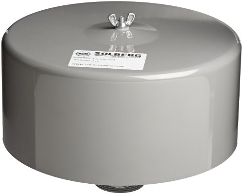 Solberg FS-31P-200™ Inlet Compressor Air Filter Silencer, 2" MPT Outlet, 7-1/4" Height, 10" Diameter, 135 SCFM, Made in the USA