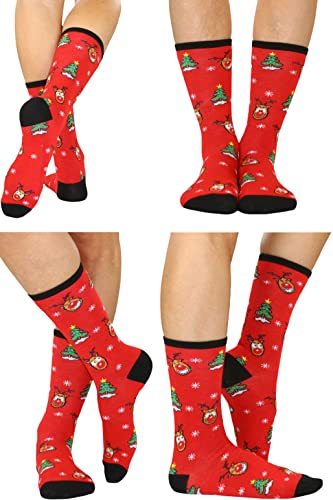Image of ToBeInStyle Women's Pack of 6 or 12 Fashion Printed Crew Socks