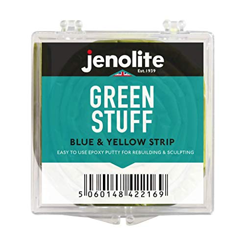 JENOLITE Green Stuff Modelling Putty | Blue & Yellow | 36 (91cm) | Green Stuff Putty for Gaming and Miniature Modelling | Quick Drying