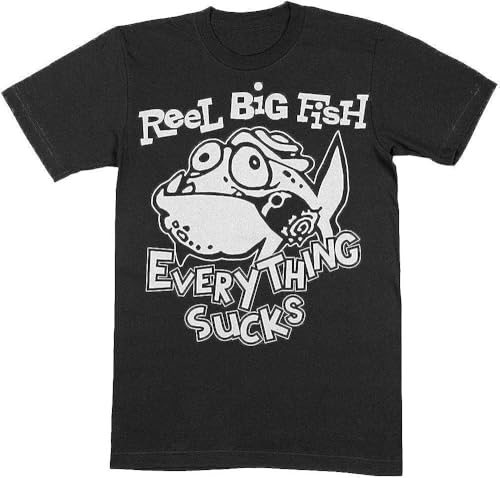 Photo de YANGGUOC Reel Big Fish Men's Silly Fish T-Shirt Black Manches Courtes(Large)