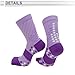 TUCKBOLD Cycling Socks Quick-Drying Non-Slip Anti-Friction Outdoor Bike Socks Light Purple Dark Purple Size m Neutral and Universal Color Matching