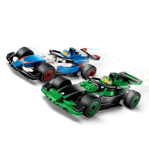 Image of LEGO City F1 Grid with VCARB & Sauber Race Cars Toy Vehicle Set 60474 Building Blocks Toys for 6+ Gift for Boys and Girls