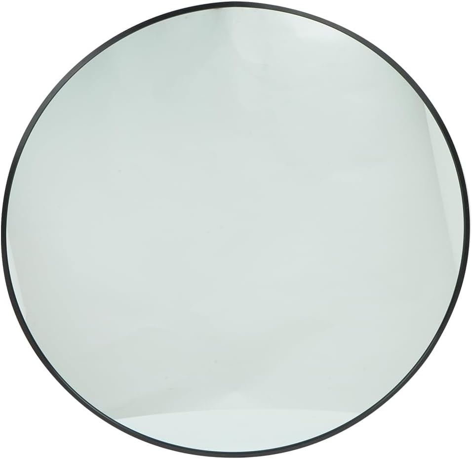 Amazon.com: Black Round Mirror for Wall with Metal Frame - Circle Wall ...