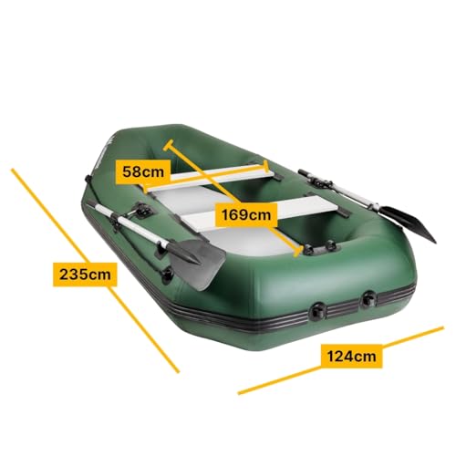 MK-Angelsport Schlauchboot Wavemaster 235cm mit Luftboden für 2 Personen
