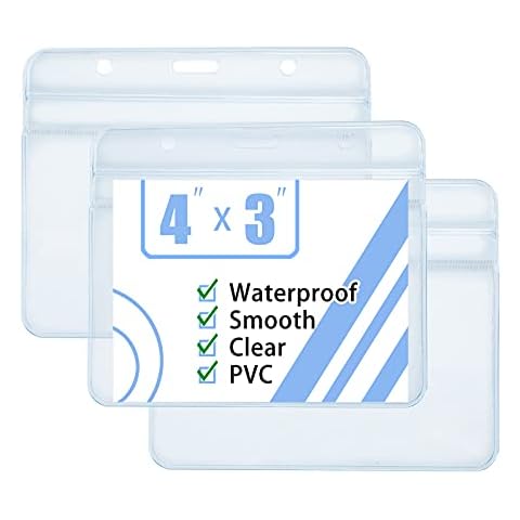 Vaccination Card Protector 3 X 4 in for CDC Immunization Record ,Vaccine Cards Holder Clear Vinyl Plastic Sleeve with Waterproof Type Resealable Zip by QPEY (3) Cover