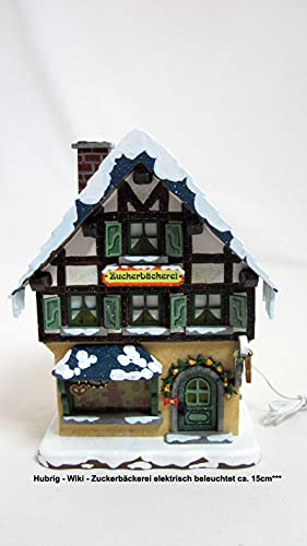 Hubrig-Volkskunst Winterkinder Zuckerbäckerei 15 cm elektr. beleuchtet Cover