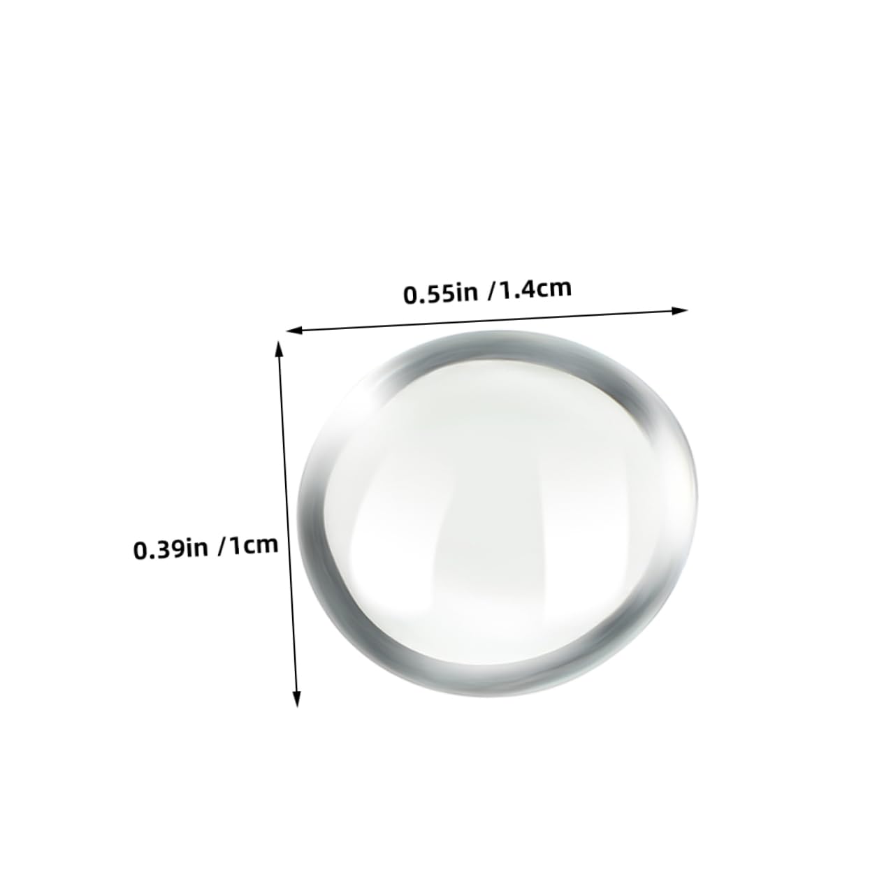 ULDIGI 200pcs Glass Flat Beads Stone Adornments for Aquarium Clear Rocks Craft Gravel Flowerpot Stone Decors Stones Decor Clear Bead Glass Rocks Vase Filler Stones Transparent