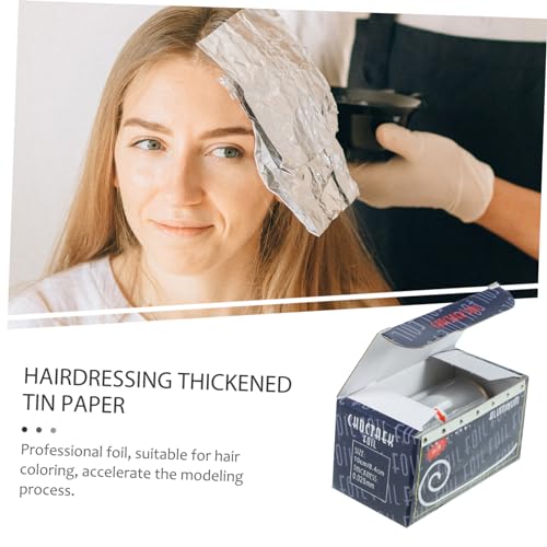 Healvian Friseur Alufolie Haare Färben Folie 1 Rolle Aluminiumfolie Für Haarfärbung Friseurbedarf Strähnenfolie Haarfärbe Tool Hochwertige Friseurfolie Für Professionelles Frisieren Und Färben