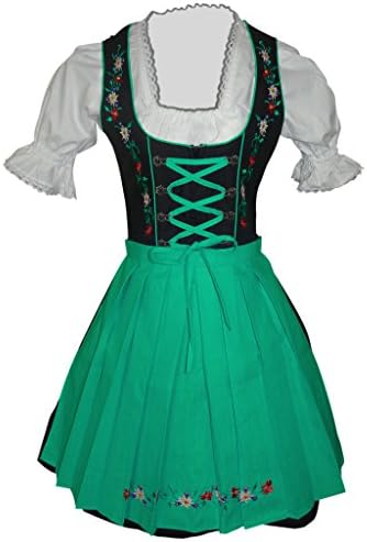 3pcs. bavarian mini Dirndl-s dress-es, Drindle-s Blouse, Apron, Sizes 4-22 Di06