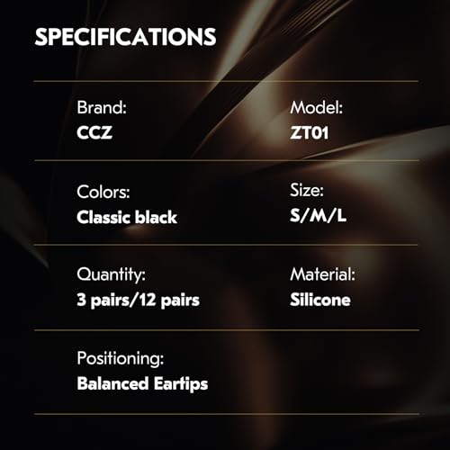 Image of 3 Pairs CCZ ZT01 Silicone Eartips,KINBOOFI Soft Silicone IEM Eartips Earbuds,Ddurability Replacement Earbud Tips for KZ ZST ZS10 PRO ZS10 PRO X AS10 ZSN PRO X ZSN PRO ZS10 PRO2 TANGZU WAN'ER(4559)