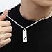 MTINEAPS Gifts for Teen Men Boyfriend Teenage, Silver Initial Necklaces for Men Gifts for Him Brother Fashion Jewelry (J)