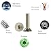 30 PCS CNC Billet Aluminum Washers Stainless Steel Bolts Carbon Steel Rivet Nuts for Bumper Fender Engine Bay Body Decoration Dress Up Kit (Silver)