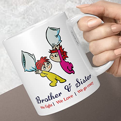 Image of GiftsOnn Personalized Gift Custom Photo Quote Name Wish Ceramic Magic Mug Gifts for Wedding Gifts for Rakhi Gifts for Rakshabandhan Friends Gifts Parents Gifts -325 Ml