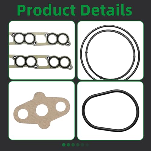 Image of Intake Manifold Gasket Set Fits for Ford E350 /E450 /Excursion /F250 /F350 /F450 /F550 2003-2010, 6.0L V8 Turbo Power Stroke, MIS19311
