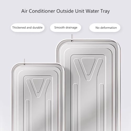 Durable Stainless Steel Drip Tray for Air Conditioner Units, Efficient Condensate Drain Pan for Moisture Control, Essential AC Maintenance Accessory