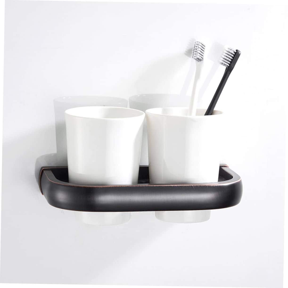 Cabilock Soportes para Cepillos De Negros Vaso Cepillo De Portacepillos De Cerámica Portacepillos De Estante para Cepillos De Caja De Almacenaje Antiguo