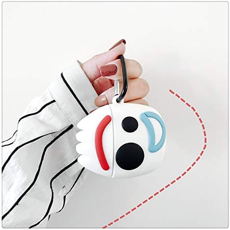 Forky AirPod Case Protective Cover Soft Silicone Shockproof for Apple AirPods 2 & 1, Toy Story 4 Forky Bag Pendant Decor Keychain Airpods Case