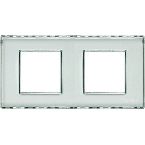 Plaque Livinglight Kristall BTicino 2+2 modules horizontal vertical