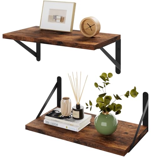 IBUYKE Deep Floating Shelves for Wall,8 Inch Deep Floating Shelves