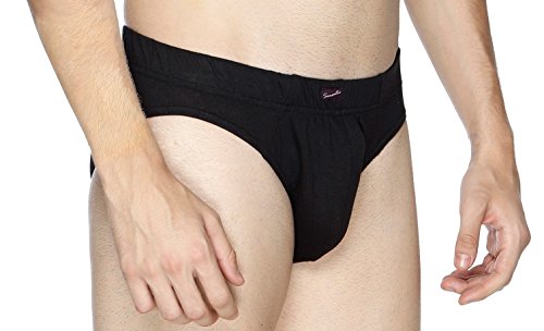 Image of Semantic Men's Solid Cotton Brief Underwear - Pack of 3