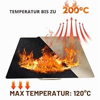 Tofelf 3D-Drucker-PEI-Blatt für BambuLab X1 /X1 Carbon-Heizbett, Federstahl-Bauplatte, 257,5 x 257,5 mm,Federstahl PEO+PEI Spring Steel Platte für Bambu Lab X1, X1C, P1P, P1S 3D Drucker – Ansicht 3