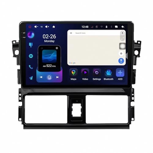 Radio coche 2 DIN para modernizar tu Toyota Yaris 2013-2016 con AirPlay y manos libres