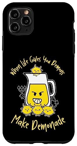 Funny Life Gives You Demons Make Demonade Lemons Lemonade �X�}�z�P�[�X iPhone 11 Pro Max �p