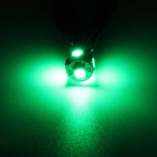 5Pcs Cab Marker Light Smoke Cover Green Led, Cab Roof Running Light, Top Marker Light For 1999-2016 Ford F150 F250 F350 F450 F550 F650 F750 E150 E250 E350 E450 Super Duty Pickup Truck (Without Base) #TOP4