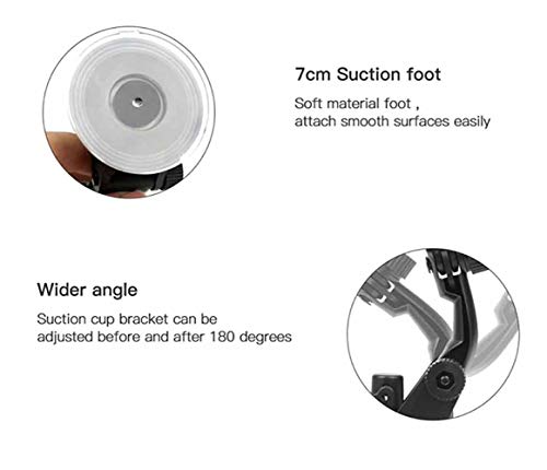 Tekcam Action Camera Suction Cup Mount Compatible With Gopro Hero 11 10 9 8 /Akaso Ek7000 V50Elite Brave 4/7 Le/Wolfang/Apexcam/Adostob 4K Camera Windshield Suction Mount #TOP3