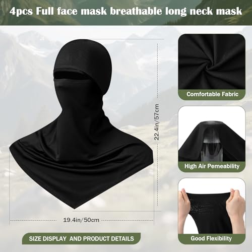 Image of Balaclava Full Face Masks Summer Balaclava Long Face and Neck Cover Breathable Sun Protection for Men Women