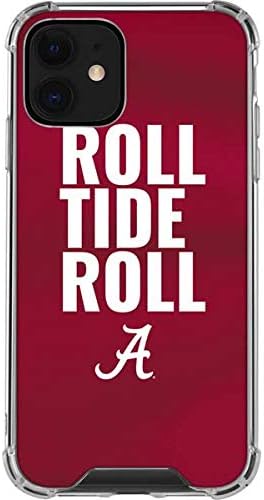Skinit Clear Phone Case Compatible with iPhone 12 - Officially Licensed University of Alabama Roll Tide Roll Design