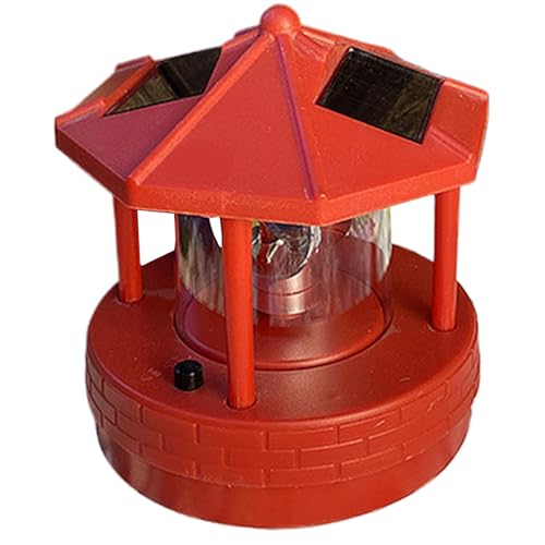 Phare solaire rotatif 360 étanche pour éclairage extérieur de cour et jardin