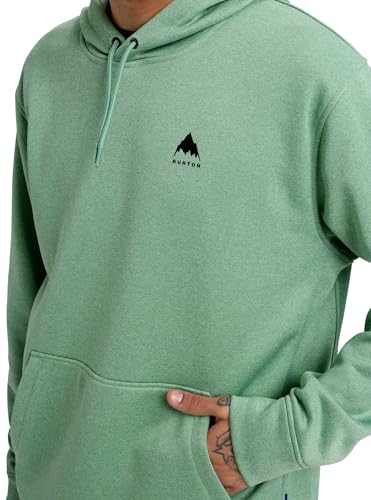 Image of Burton Men's Oak Pullover Hoodie - Technical Sweatshirt w /Quick-Drying Fleece & Thumbhole Cuffs