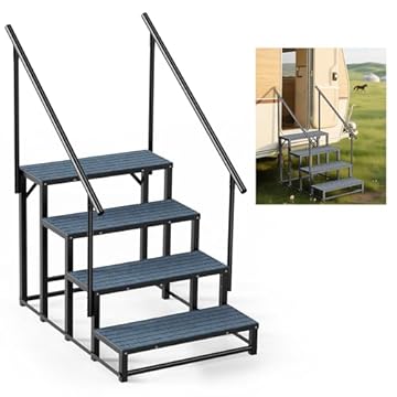 swim spa stairs with handrails