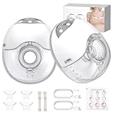 YGiTK 2 Piezas Sacaleches Eléctrico Manos Libres Extractor de Leche Portátil Silenciosa con 4 Modos y 12 Niveles, Diseño Antidesbordamiento