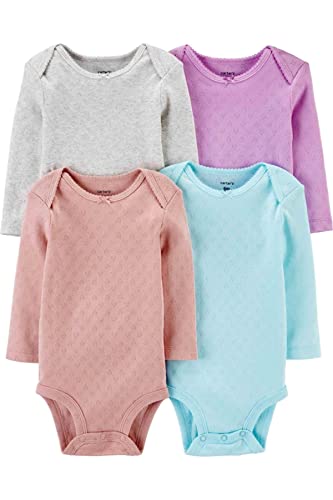 Lot de 4 bodysuits Carter's parfaits pour les nuits douces et le change de bébé prématuré