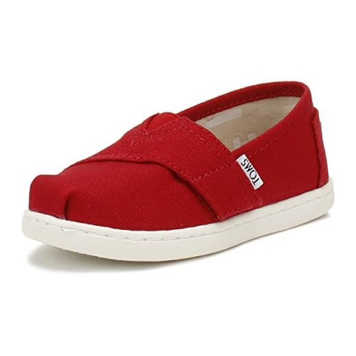 TOMS Unisex baby alpargata espadrilles, röd - 26 EU