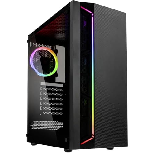 Kolink Inspire K7 ARGB Midi-Tower PC-Gehäuse, Addressierbare RGB-Beleuchtung, Tempered Glass, schwarz