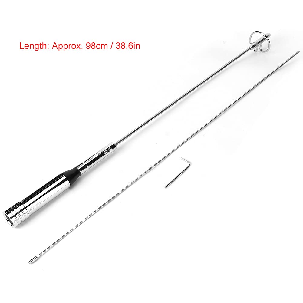 Antena de Doble Banda, NL-770RL UHF Macho Cabeza Coche Radio Móvil Látigo Aéreo para Walkie Talkie y Soporte de Radio Bidireccional