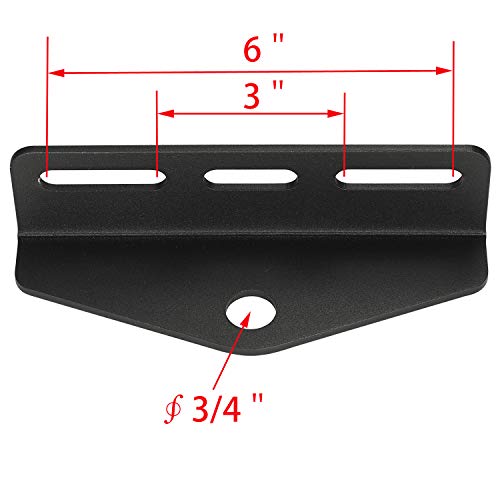 Heavy Duty Universal Zero Turn Lawn Mower Trailer Hitch Adapter Bracket Receiver 3"-6" Mount 3/4" Pin Hole #TOP1