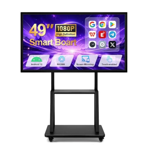 Image of 49 inch Smart Board with Android 12, 8-Core 2.4GHz, 4K Touchscreen
