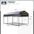 MFSTUDIO Carport 10x15 ft, Outdoor Heavy Duty Metal Shed Carports, Metal Garage Car Shelter Shade Car Port with Galvanized Roof, Frame and Bolts for Cars, Truck and Boats