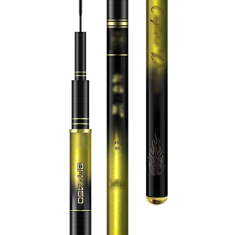 Canna da Pesca per Torrente Canna da Pesca Luo Fei Canna da Pesca a Mano Canna da Pesca da Tavolo Ultraleggera e ultradura Canna da Pesca compatta(6H-7.2m)