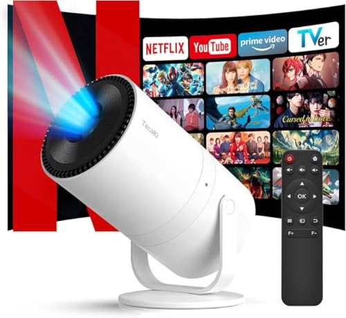 プロジエクター Android TV搭載・電動フォーカス・自動台形・270°回転