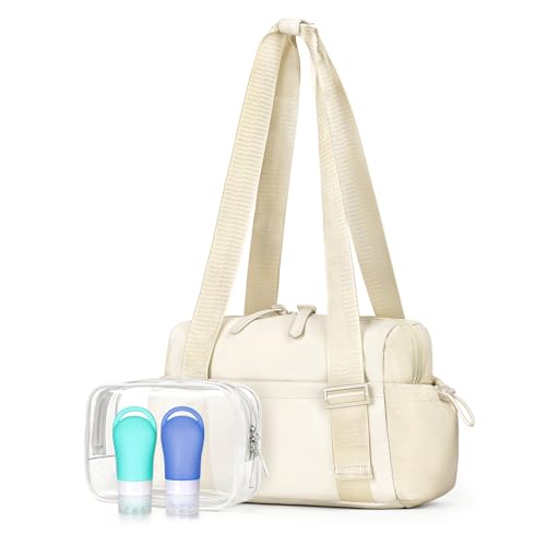 Small Gym Bag for Women - Mini Gym Duffle Bag 4 PCS Set with Wet Compartment