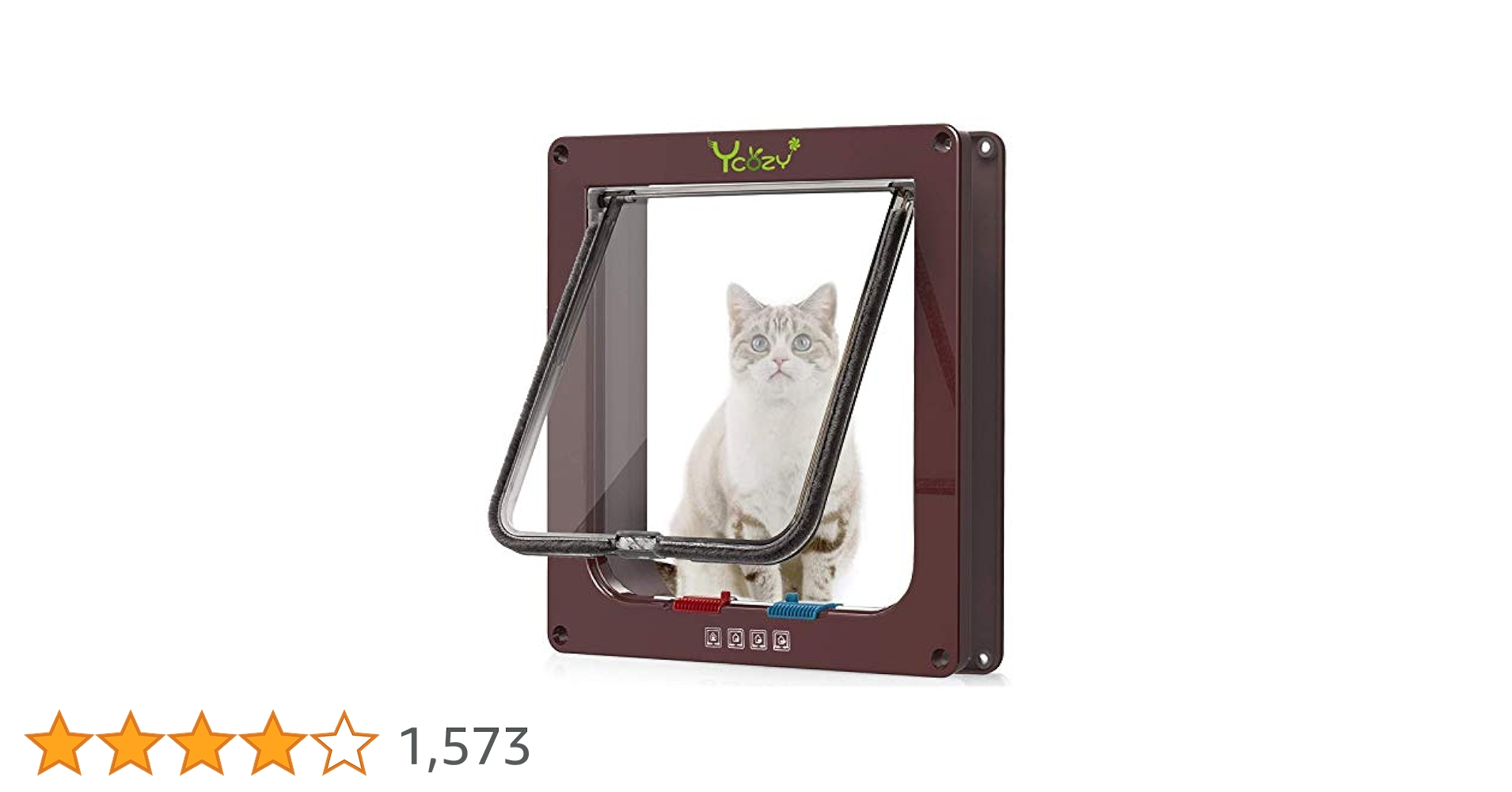 茶猫ページ Amazon.co.jp: Ycozy ペットドア 外寸19.7 x 19cm 猫 出入り口