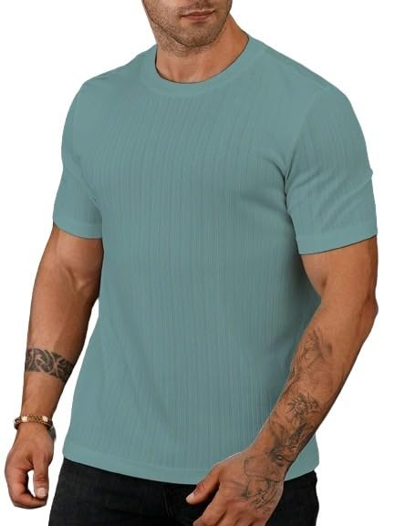 SMOWKLYSolid Colored Round Neck T- Shirt for Men || Mens T Shirt || Trendy T Shirt