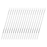 Healeved 24個入り ステンレス製 カニ食い針 ナッツピッカー 二重使用フォーク キッチン用 多機能設計 省力化調理器具 魚介類 果物対応